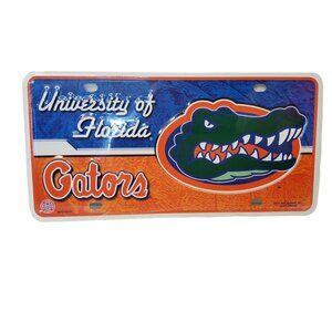 Vintage Florida Gators Metal Automobile Tag. NEW